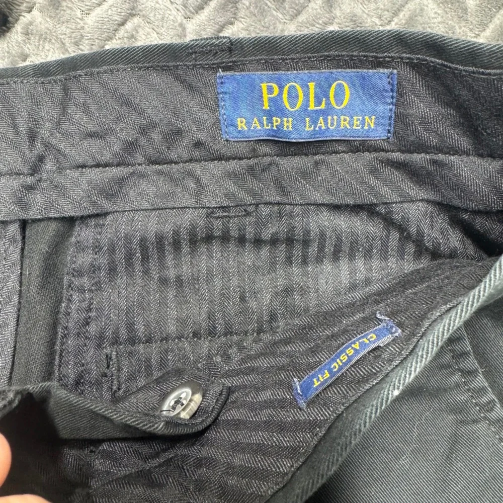 Polo Ralph Lauren Chinos 34/34 Black Excellent Classic Fit Cotton Twill (2101)
